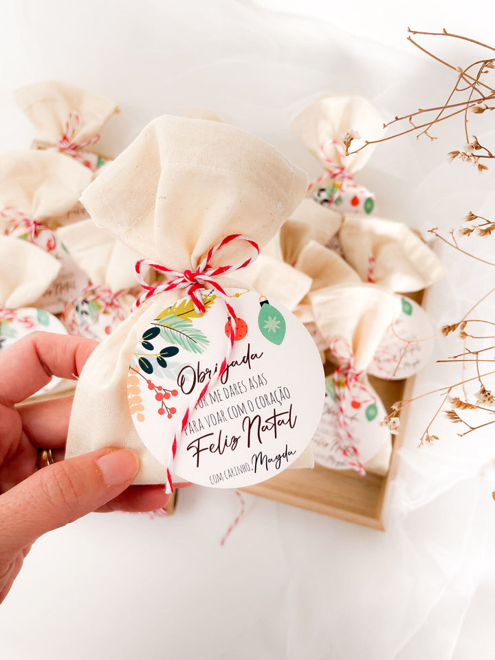 Andorinha de Natal Perfumada Personalizada - Um Sonho de Natal