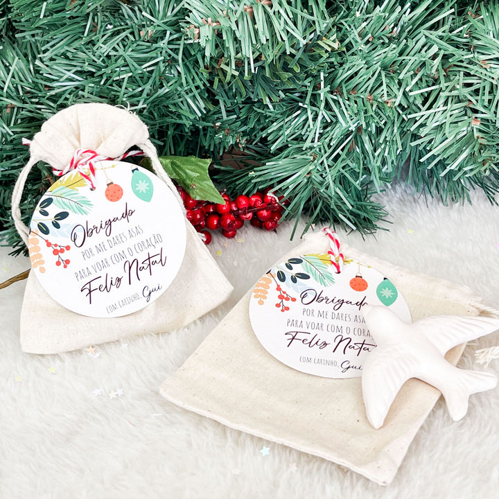 Andorinha de Natal Perfumada Personalizada - Um Sonho de Natal
