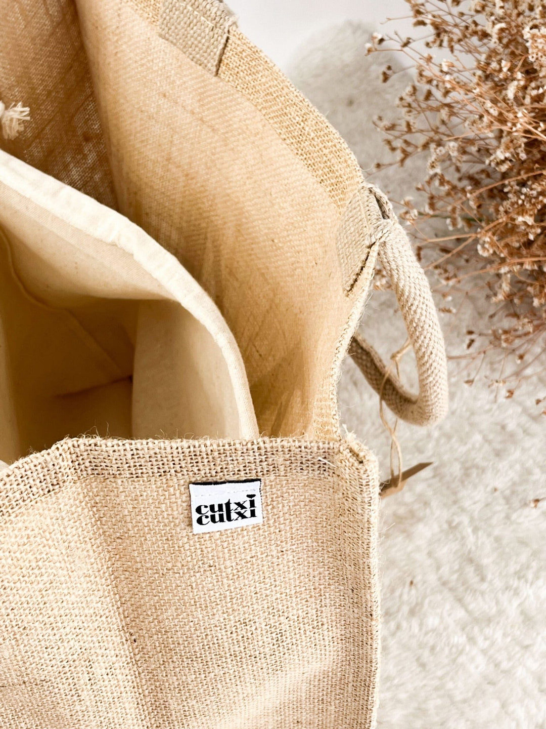 Mala/Saco Juta Maxi Personalizada - Para Dama de Honor ou Madrinha - Cutxi Cutxi - Presentes Personalizados