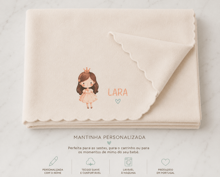 Manta Polar Personalizada para Catre – Bebé | Regresso à Escola - Cutxi Cutxi - Presentes Personalizados