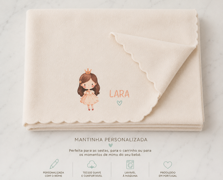 Manta Polar Personalizada para Catre – Bebé | Regresso à Escola