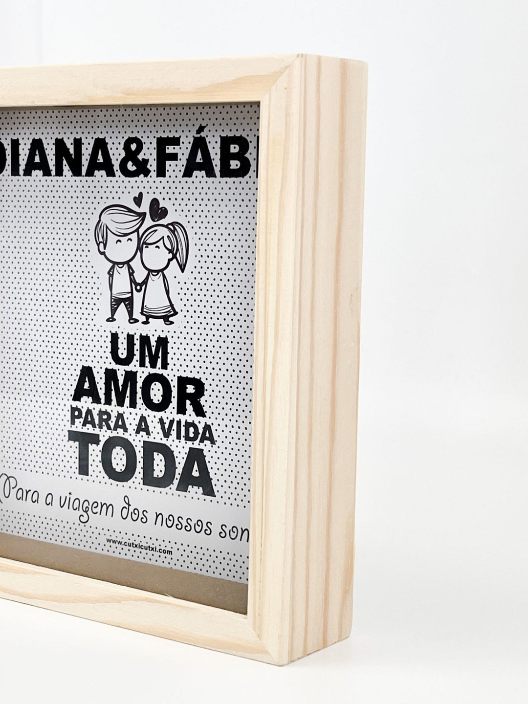 Mealheiro Amor para a Vida Toda ilustrado - Cutxi Cutxi - Presentes Personalizados