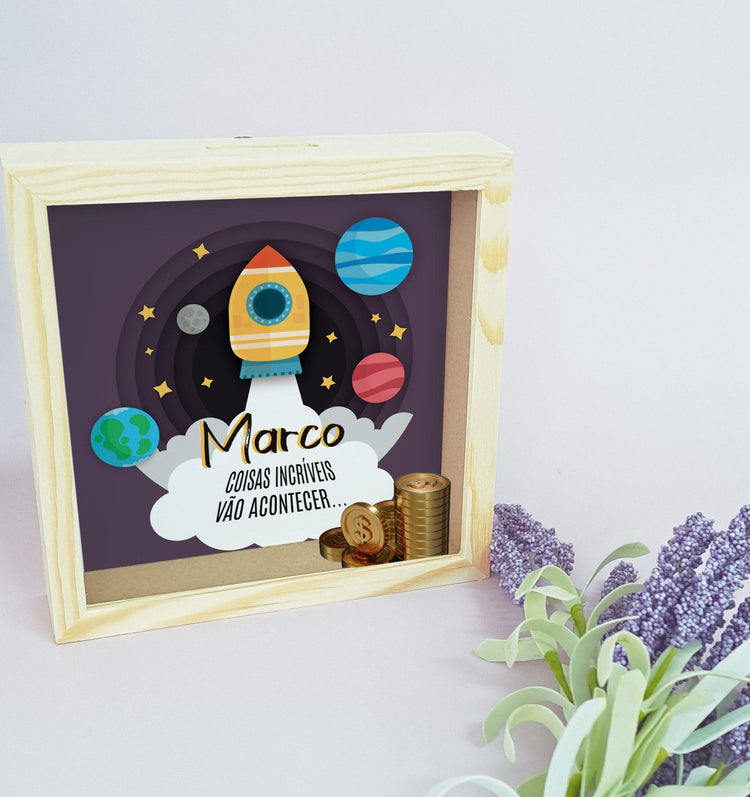Mealheiro Coisas incríveis vão acontecer - Cutxi Cutxi - Presentes Personalizados