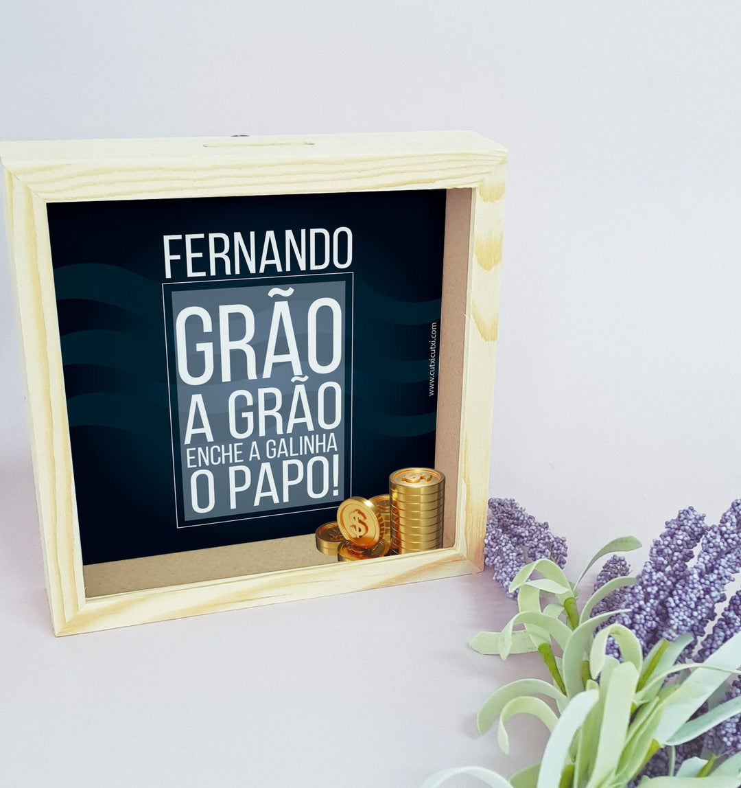 Mealheiro Grão a Grão - Cutxi Cutxi - Presentes Personalizados