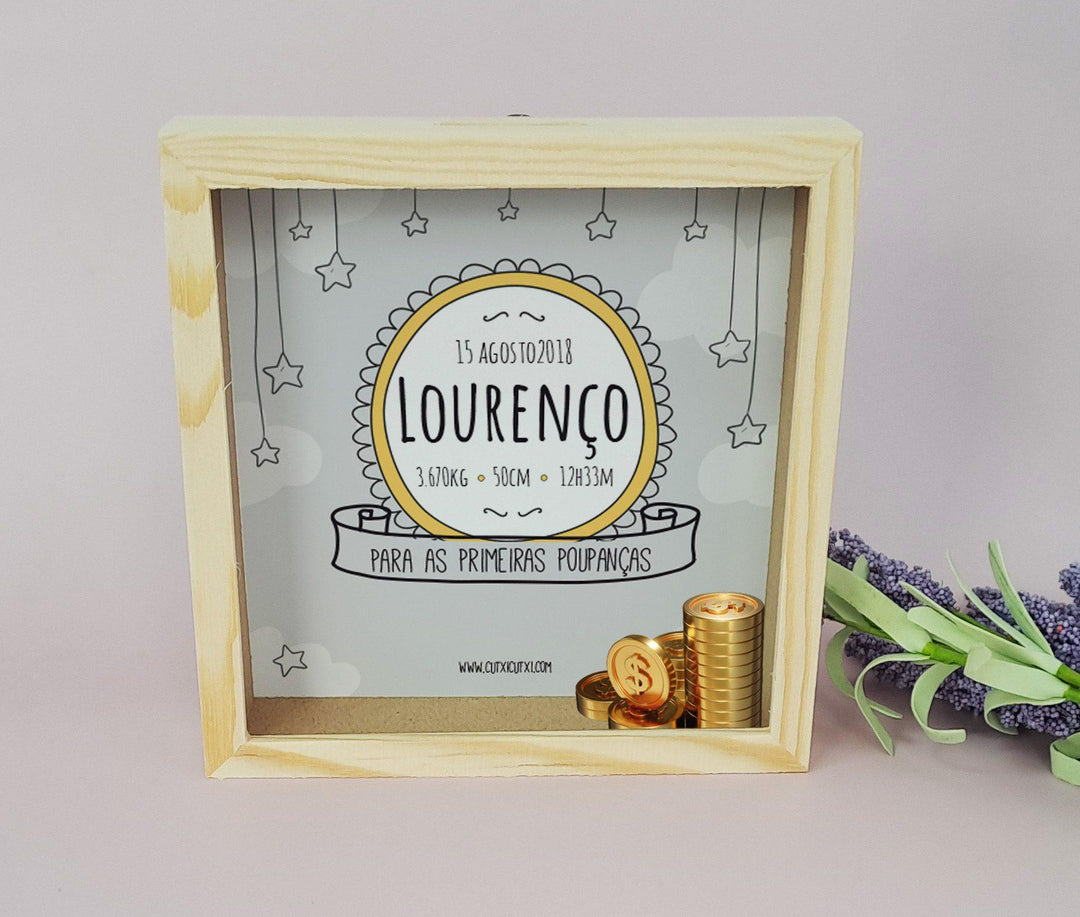 Mealheiro NASCIMENTO - Cutxi Cutxi - Presentes Personalizados