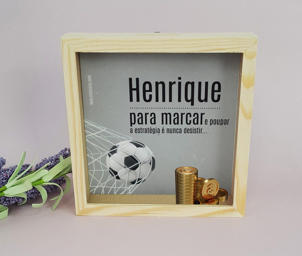 Mealheiro Para marcar e Poupar Futebol - Cutxi Cutxi - Presentes Personalizados