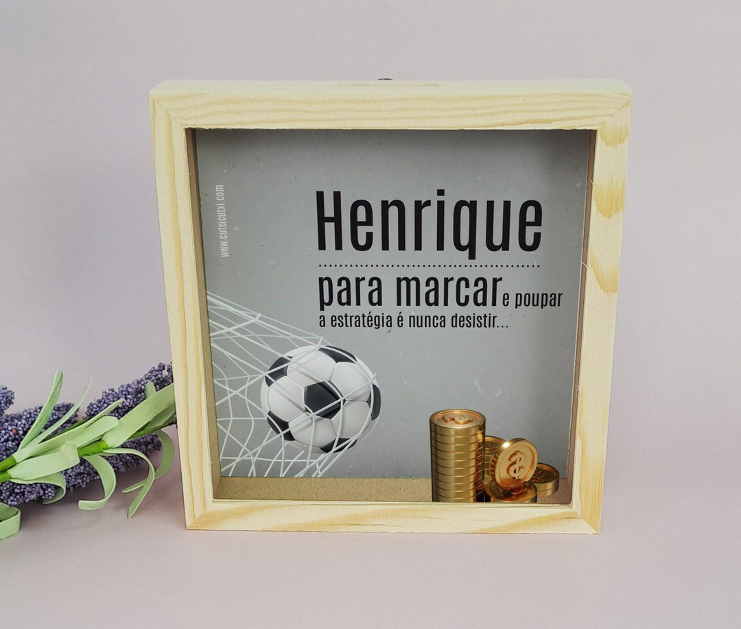 Mealheiro Para marcar e Poupar Futebol - Cutxi Cutxi - Presentes Personalizados