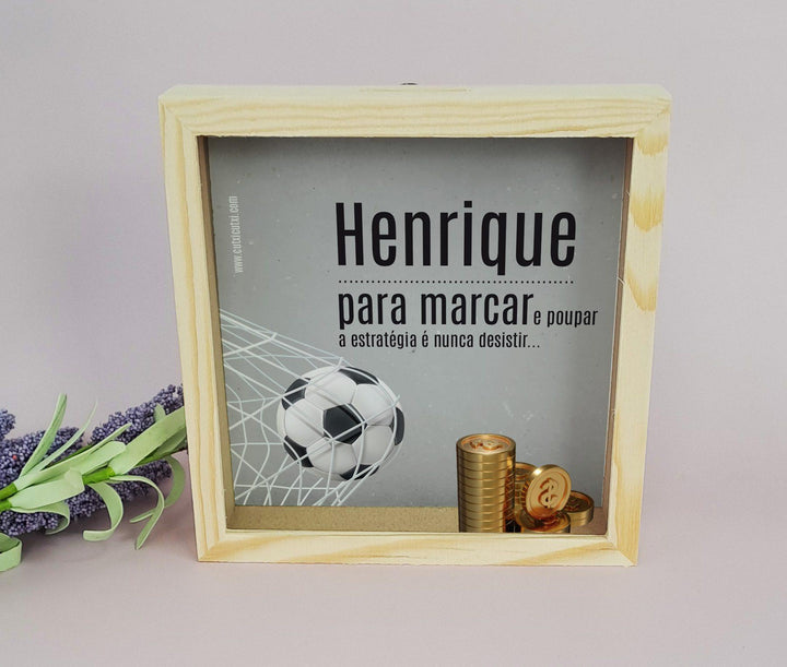 Mealheiro Para marcar e Poupar Futebol - Cutxi Cutxi - Presentes Personalizados