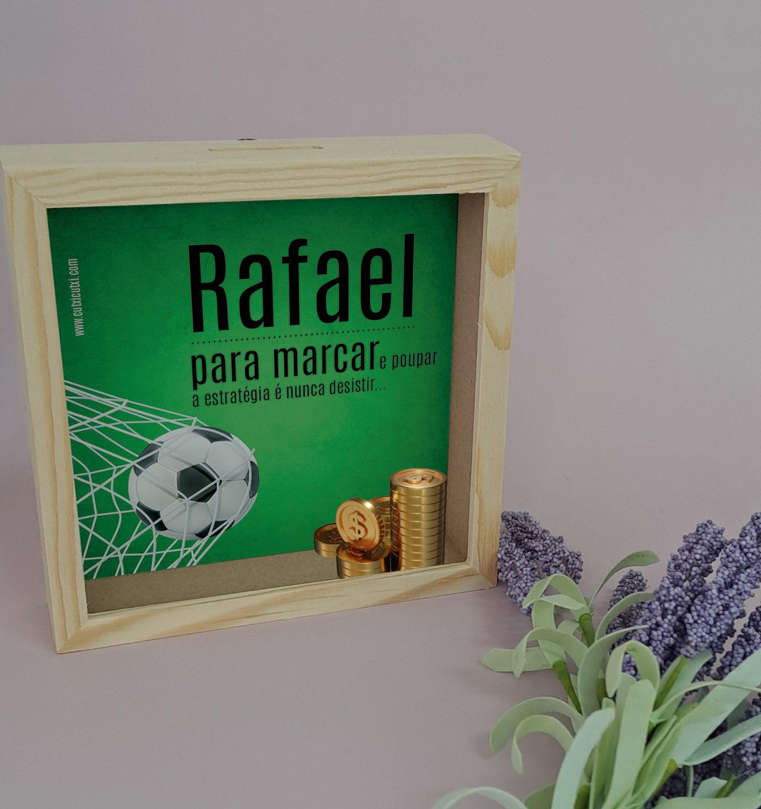 Mealheiro Para marcar e Poupar Futebol - Cutxi Cutxi - Presentes Personalizados
