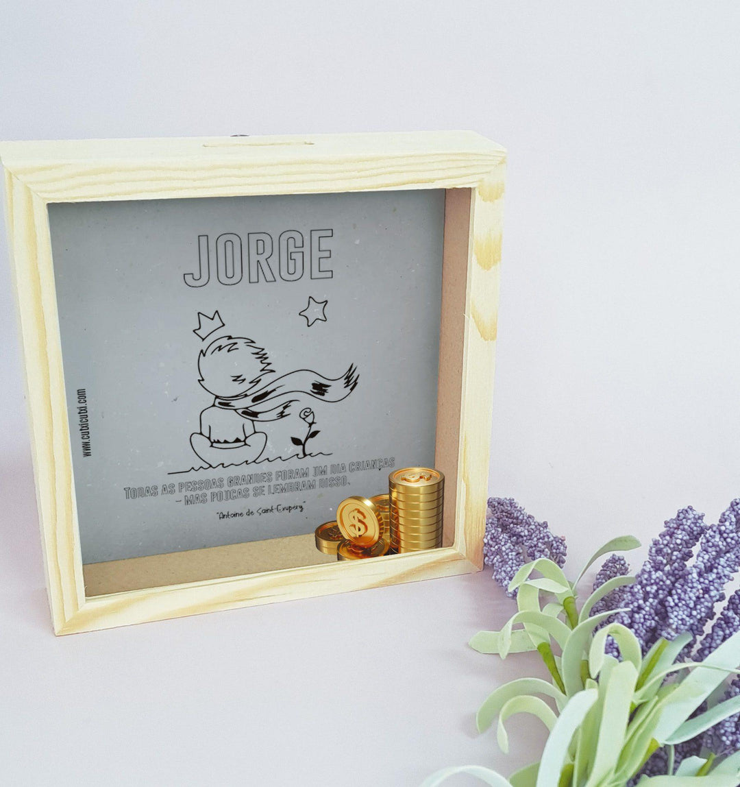 Mealheiro Principezinho - Cutxi Cutxi - Presentes Personalizados