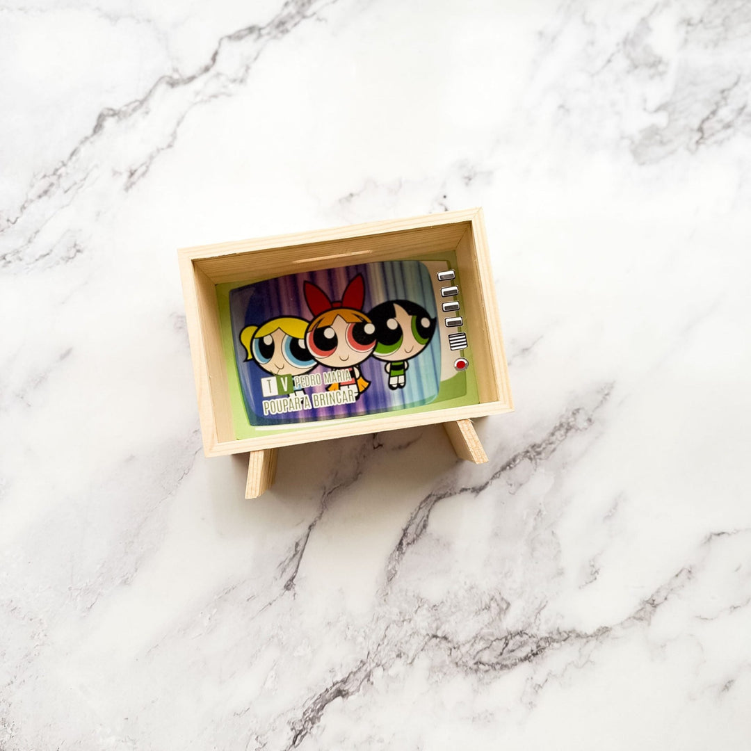 Mealheiro TV dos Sonhos — Personalizado para Crianças 🎥✨ - Cutxi Cutxi - Presentes Personalizados
