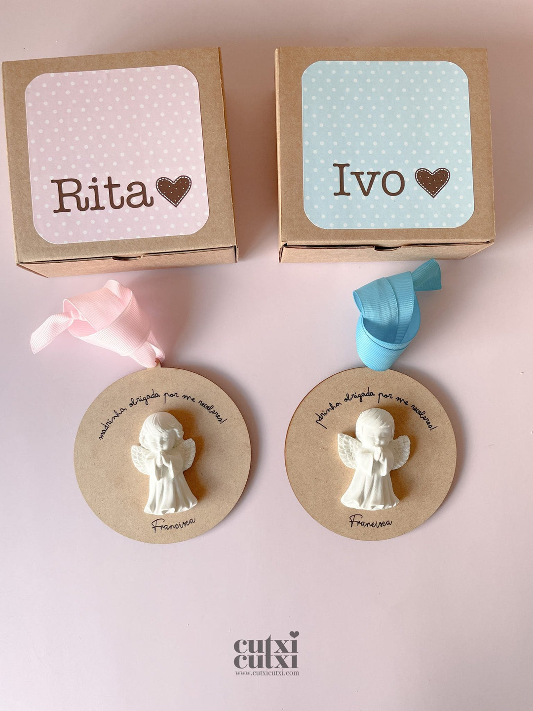 Medalhão Guardião Anjinho da Guarda - Cutxi Cutxi - Presentes Personalizados
