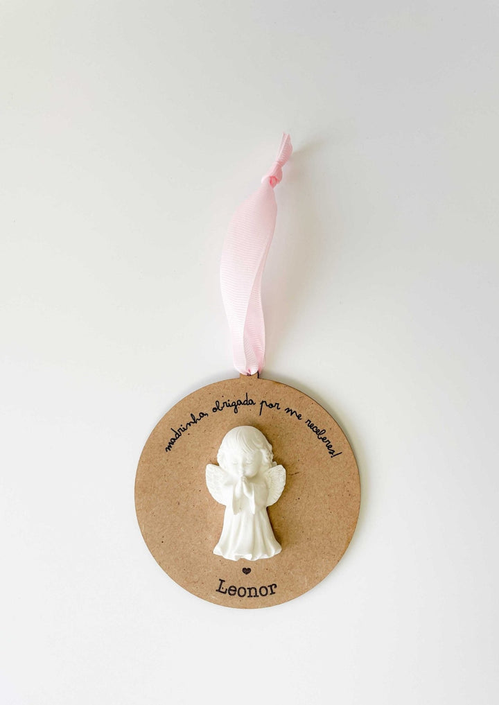 Medalhão Guardião Anjinho da Guarda - Cutxi Cutxi - Presentes Personalizados