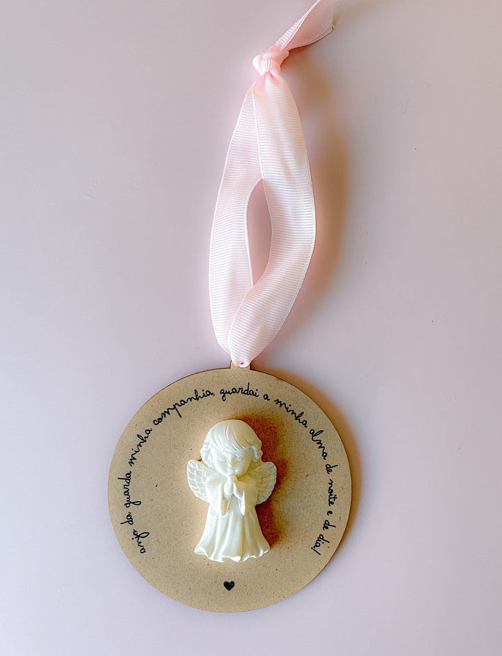 Medalhão Guardião Anjinho da Guarda - Cutxi Cutxi - Presentes Personalizados