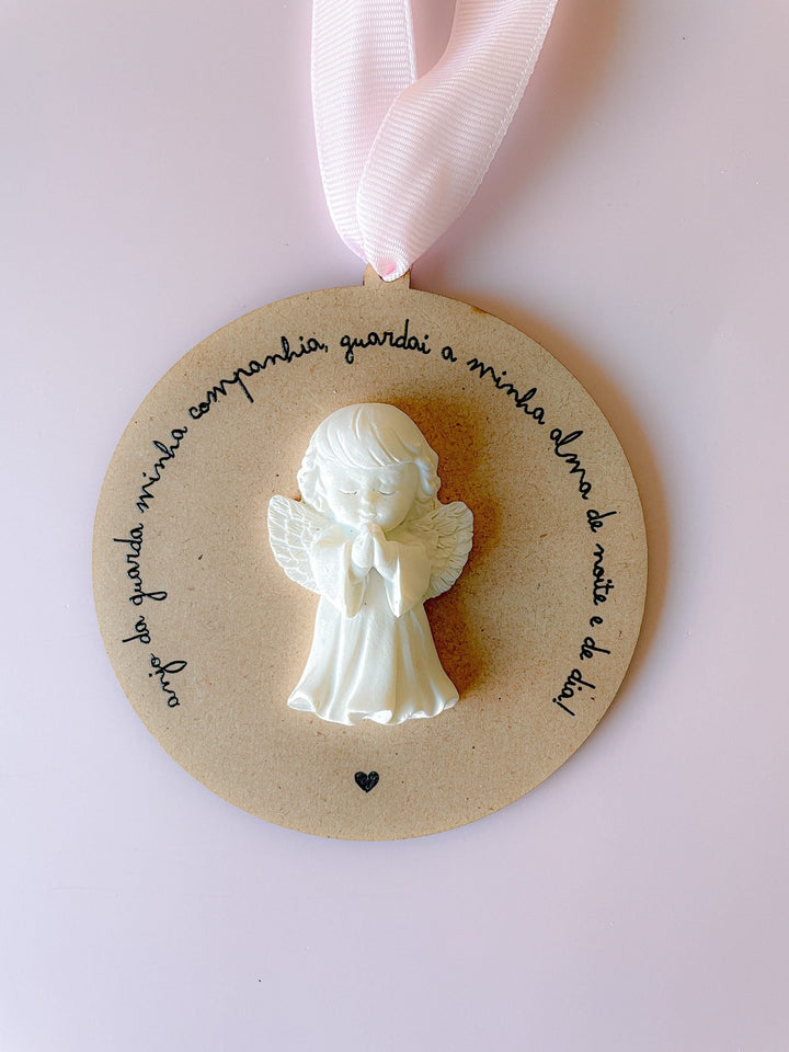 Medalhão Guardião Anjinho da Guarda - Cutxi Cutxi - Presentes Personalizados