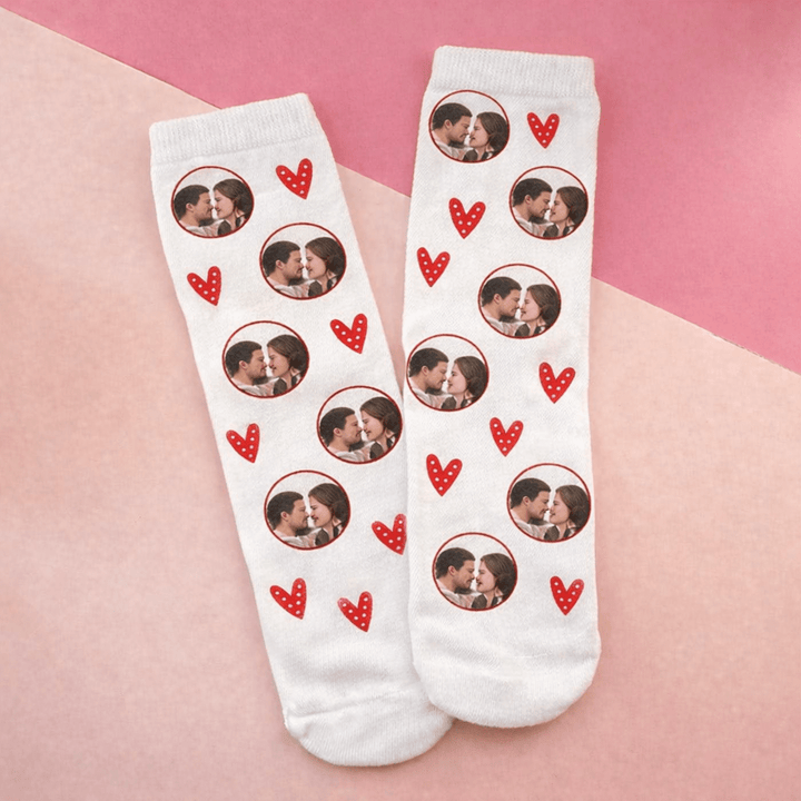 Meias personalizadas com fotografia - Presente Namorados - Cutxi Cutxi - Presentes Personalizados