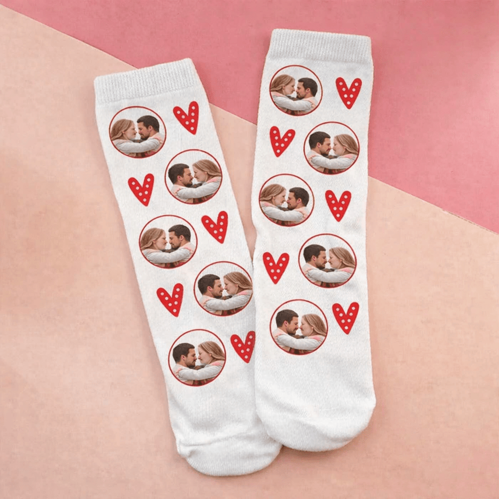 Meias personalizadas com fotografia - Presente Namorados - Cutxi Cutxi - Presentes Personalizados