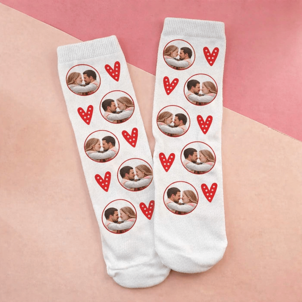 Meias personalizadas com fotografia - Presente Namorados - Cutxi Cutxi - Presentes Personalizados