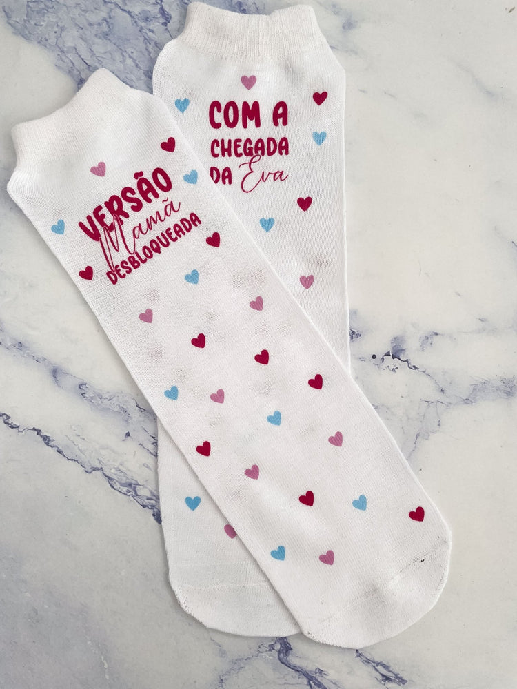 Meias Personalizadas para a Mãe - Presente Original - Cutxi Cutxi - Presentes Personalizados
