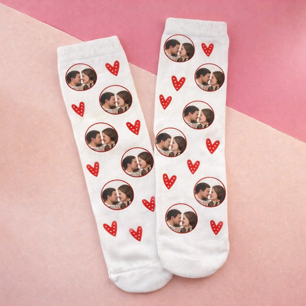 Meias personalizadas com fotografia - Presente Namorados