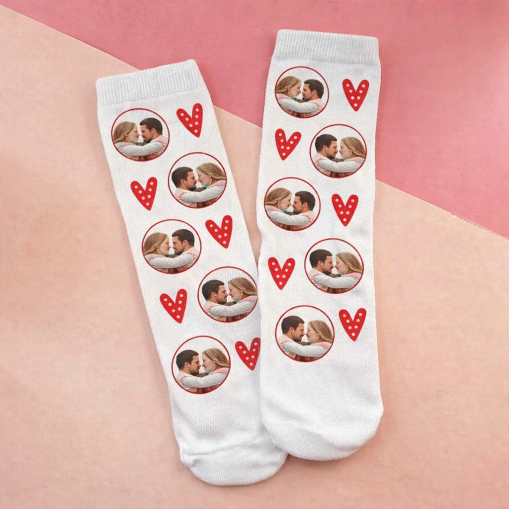 Meias personalizadas com fotografia - Presente Namorados