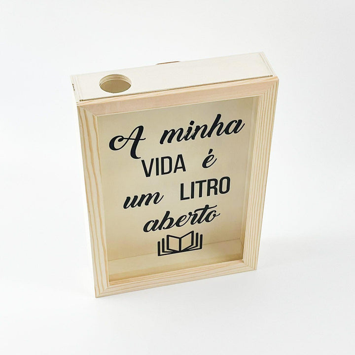 Quadro Guarda Rolhas ou Caricas Memórias com fotografia