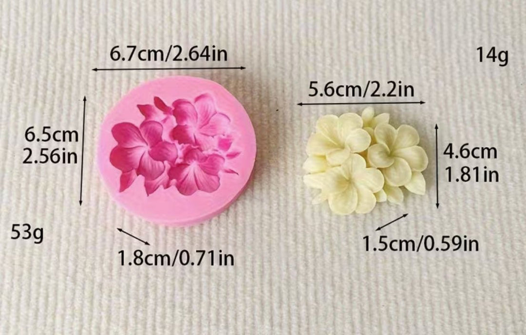 Molde Silicone Floral - Cutxi Cutxi - Presentes Personalizados