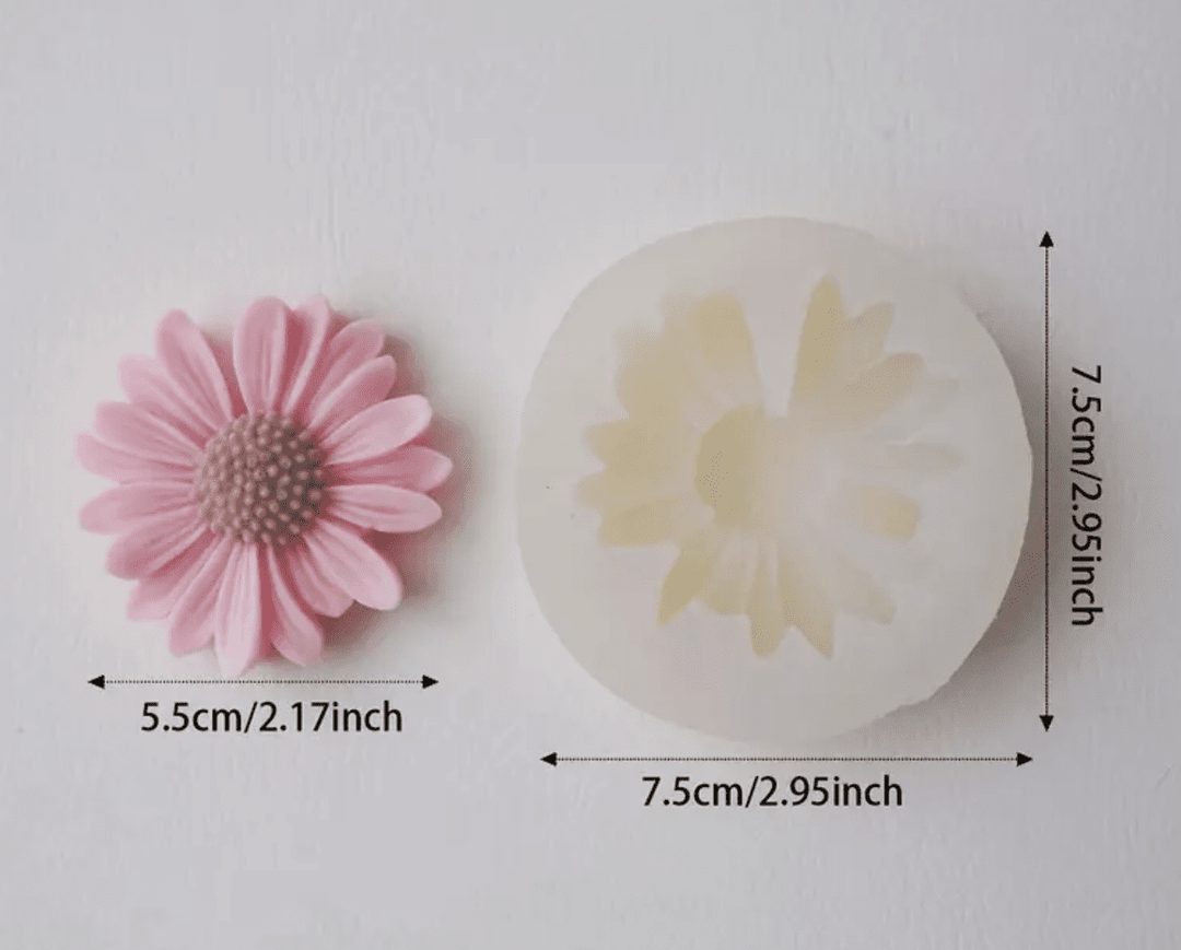 Molde Silicone Malmequer - Cutxi Cutxi - Presentes Personalizados