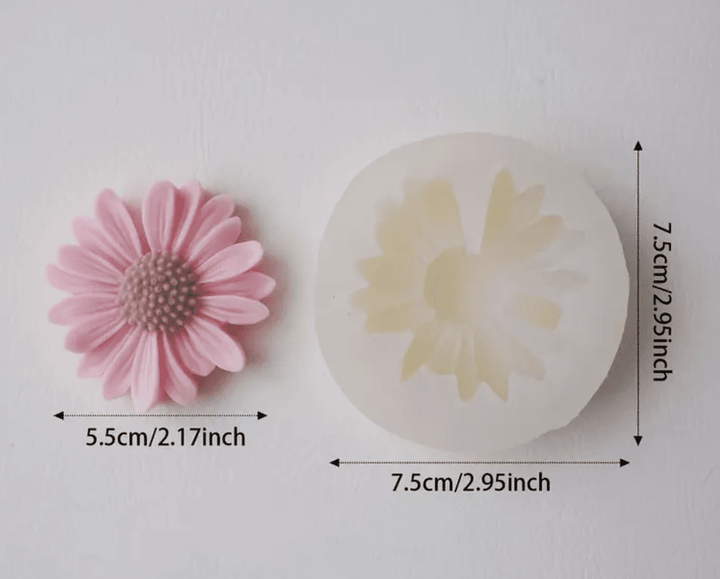 Molde Silicone Malmequer - Cutxi Cutxi - Presentes Personalizados