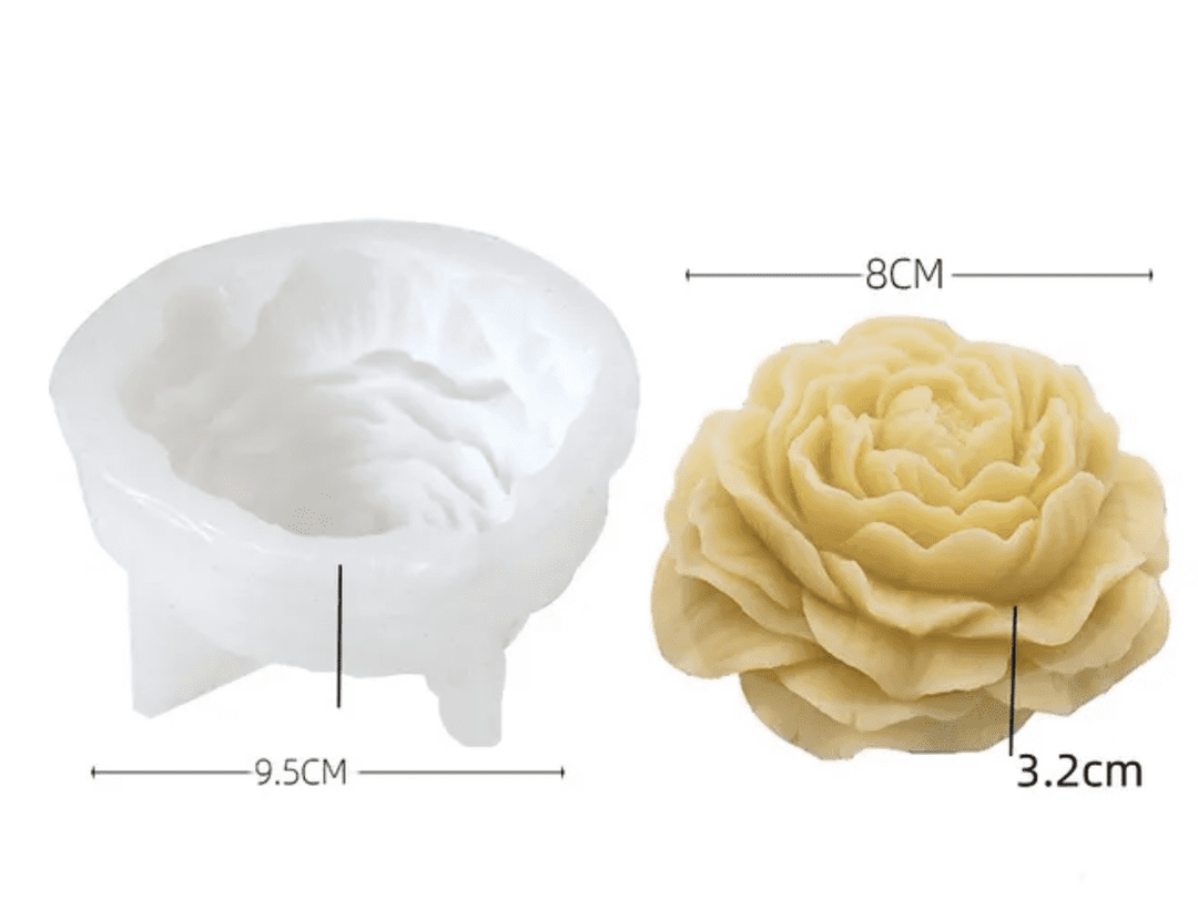 Molde Silicone Peonia tamanho XL - Cutxi Cutxi - Presentes Personalizados