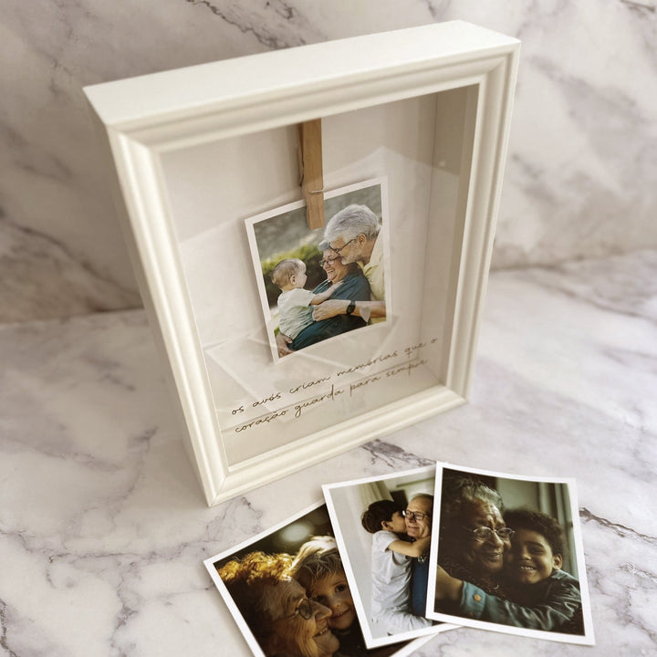 Moldura Avós criam memórias que o coração guarda para sempre | Presente Avós - Cutxi Cutxi - Presentes Personalizados