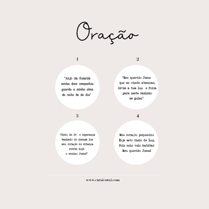 Mini Terço Dezena com Pagela - Lembrança para Primeira Comunhão