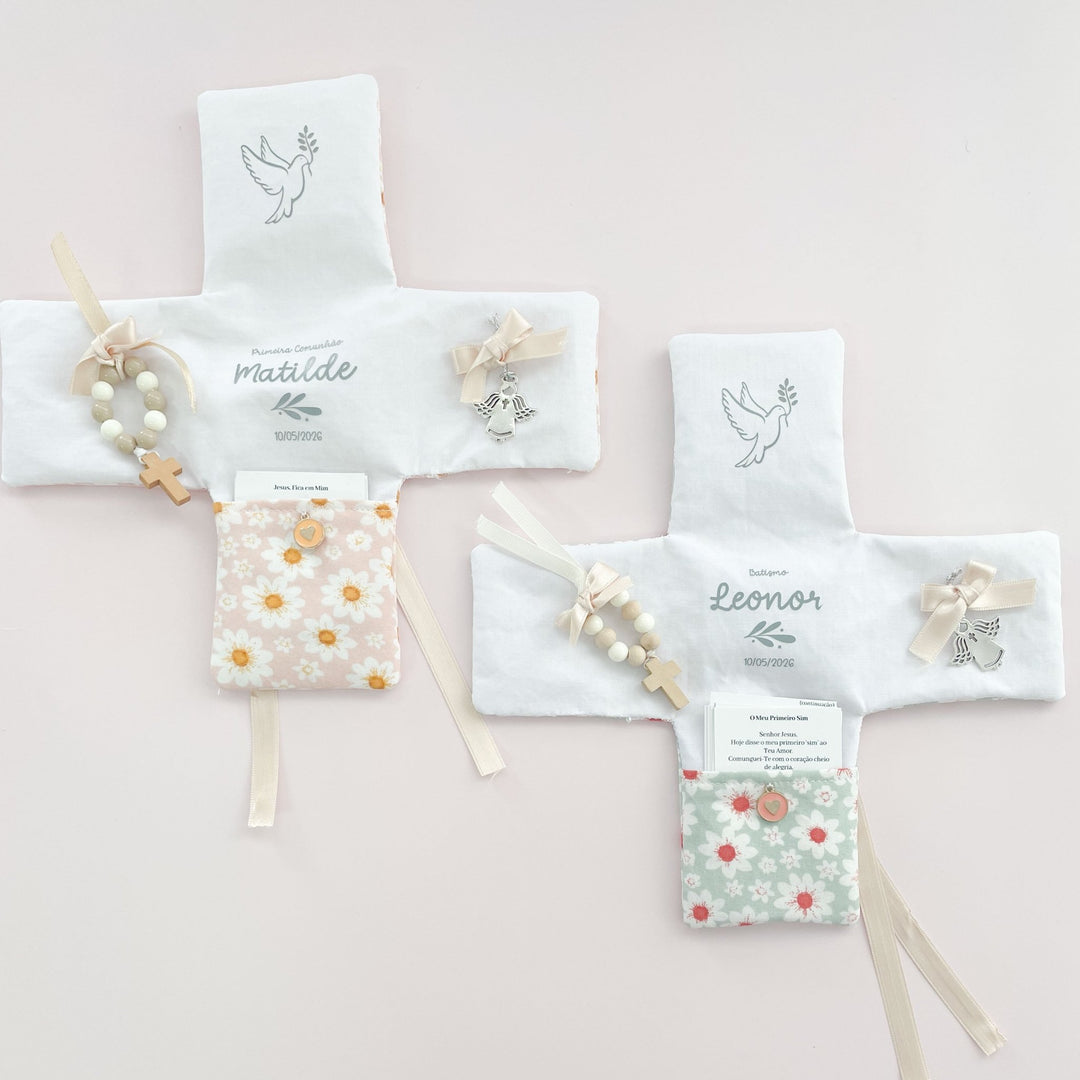 Oratório de Bolso Personalizado | Lembrança de Primeira Comunhão ou Batizado - Cutxi Cutxi - Presentes Personalizados