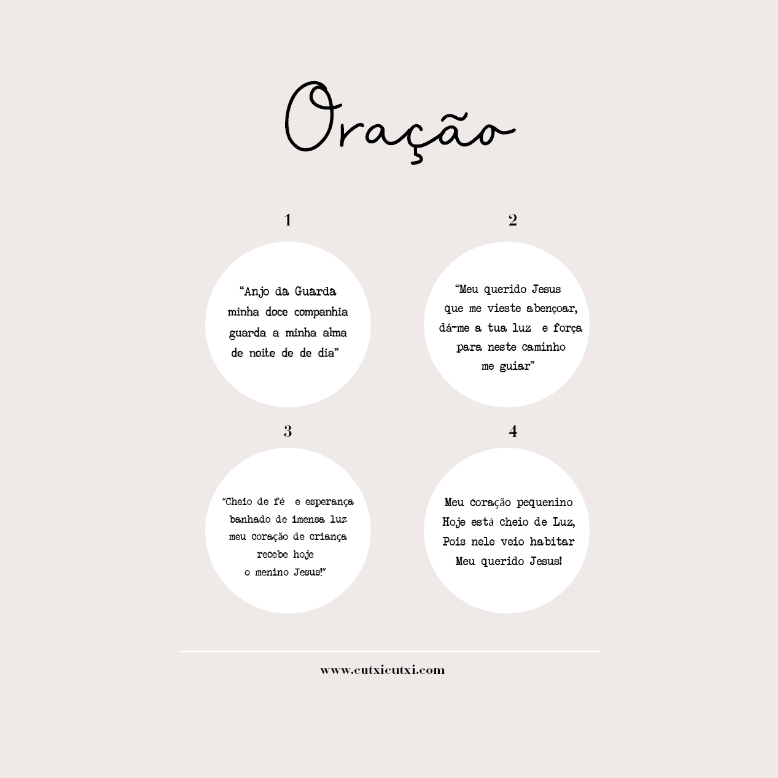 Pagela Santinhos Ilustrados - Lembrança Batizado - Cutxi Cutxi - Presentes Personalizados