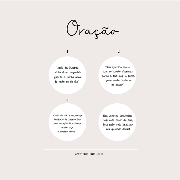 Pagelas Santinhos - Lembrança Primeira Comunhão - Cutxi Cutxi - Presentes Personalizados
