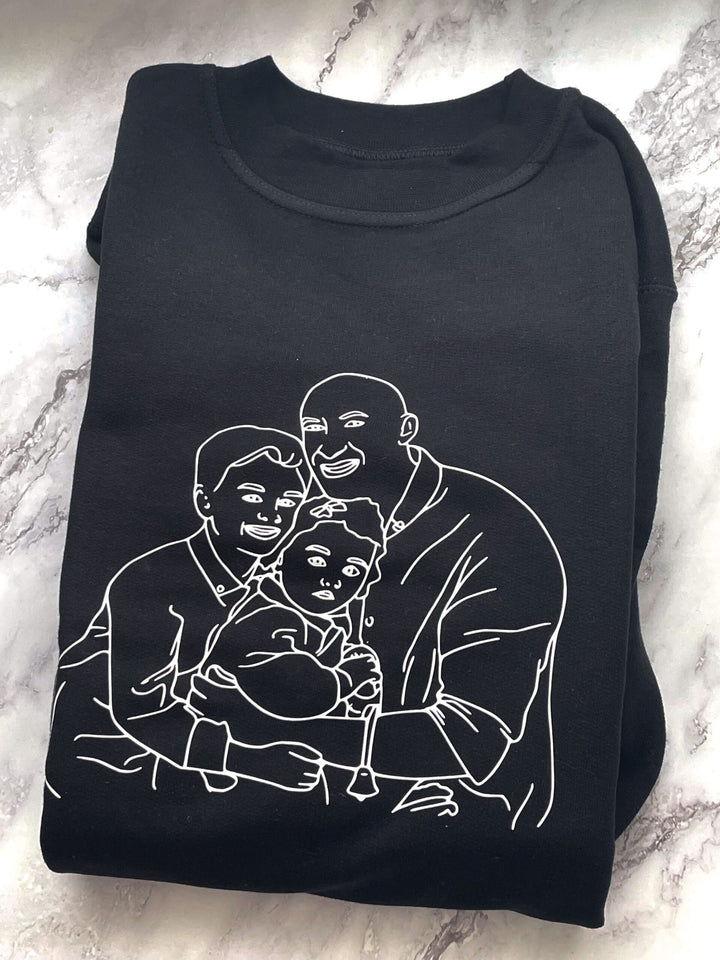 Camisola com Ilustração personalizada EmLinhas de Amor Pai