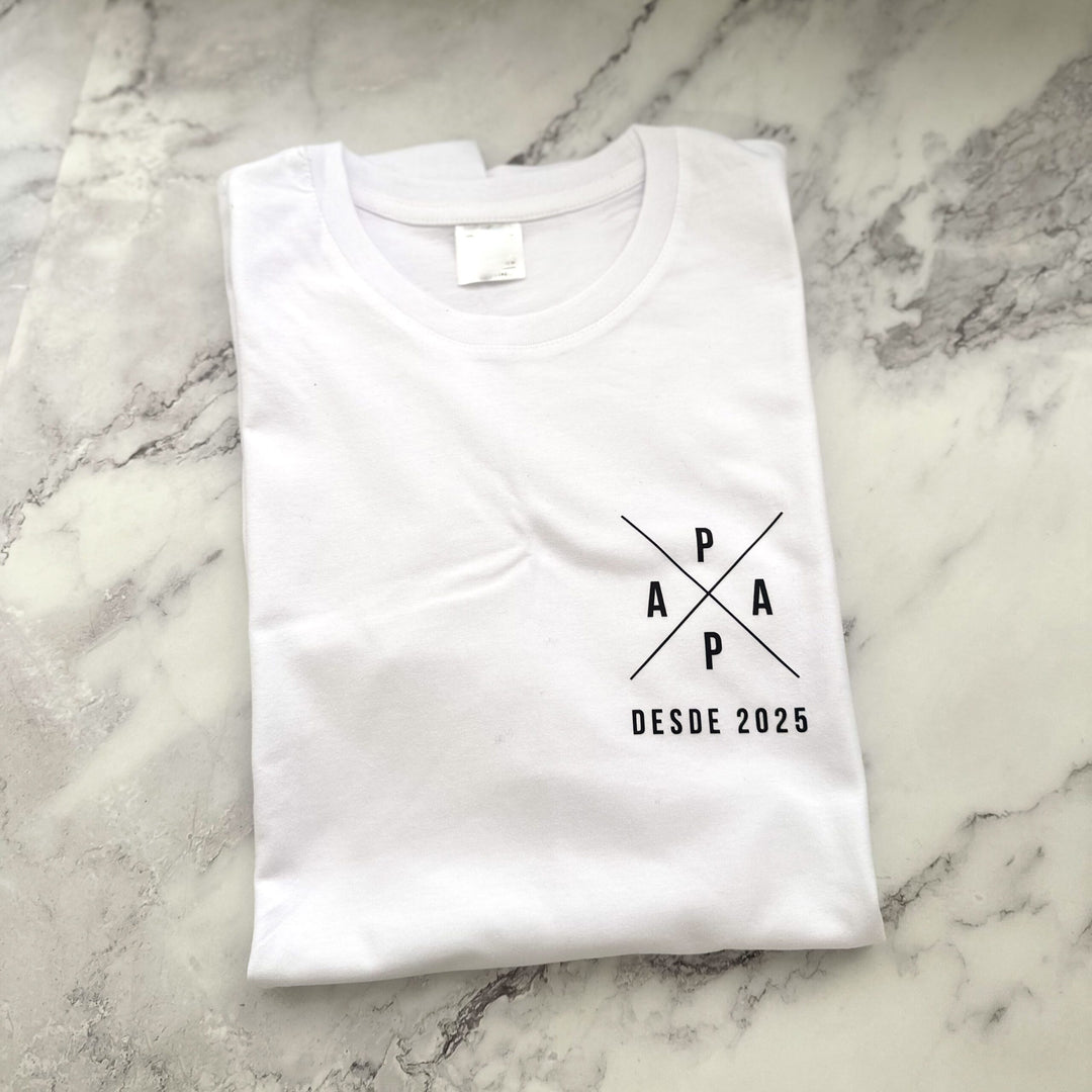 T-Shirt Cross PAPÁ Desde... – Simples, Moderna e Cheia de Significado! 👕