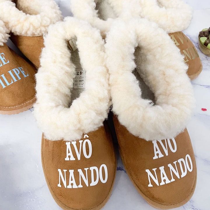 Pantufas Personalizadas com nome - Cutxi Cutxi - Presentes Personalizados