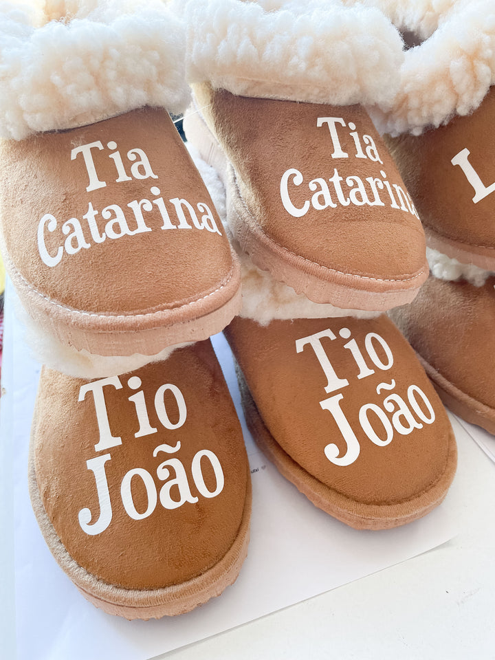 Pantufas Personalizadas com nome