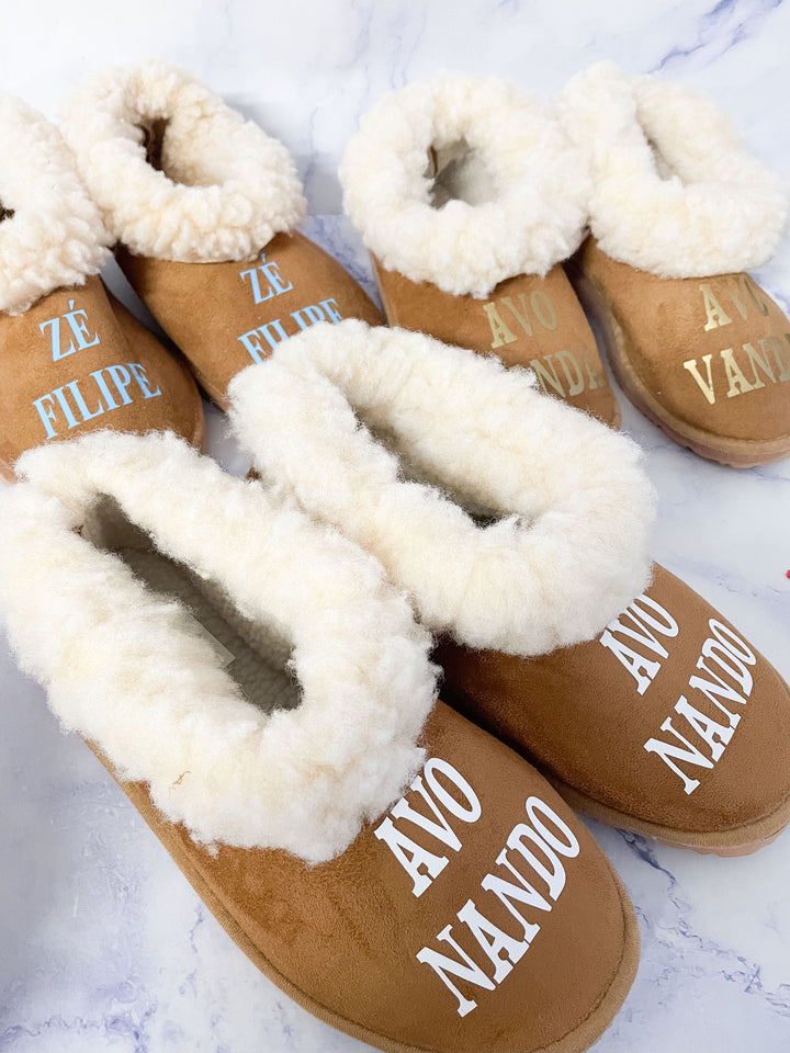 Pantufas Personalizadas com nome