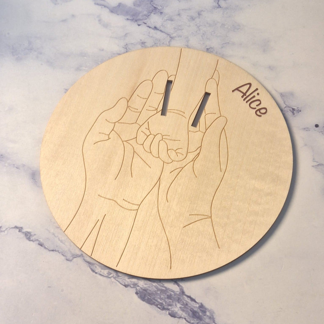 Placa Personalizada para Pulseira de Maternidade - Cutxi Cutxi - Presentes Personalizados