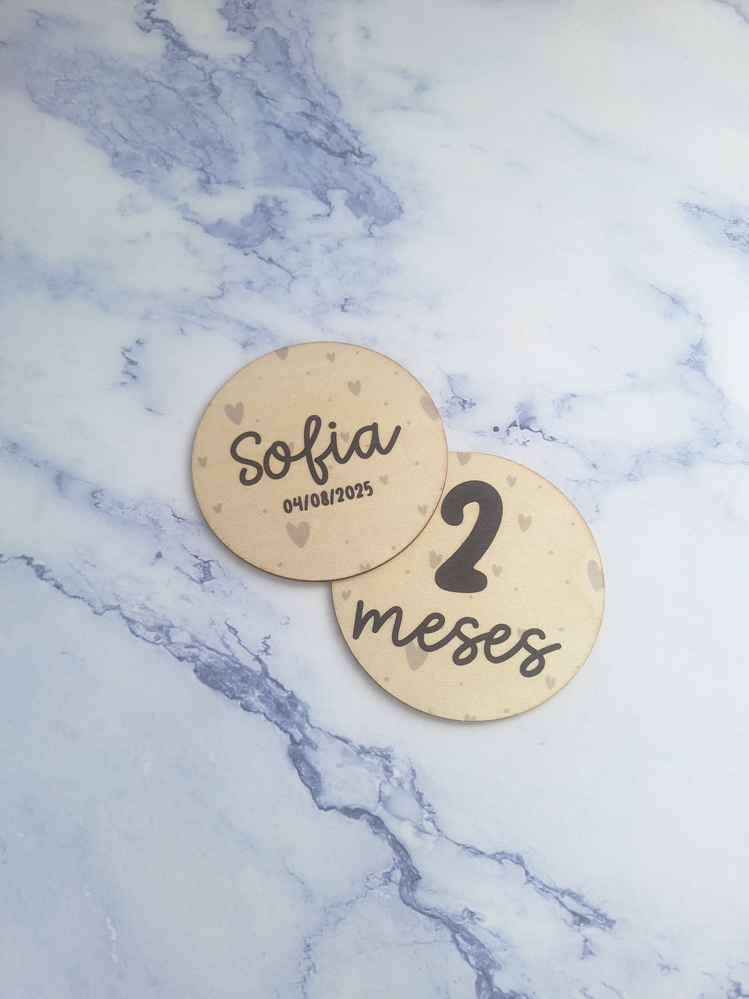Placas em Madeira Milestones para Bebé Personalizadas 🌿✨ - Cutxi Cutxi - Presentes Personalizados