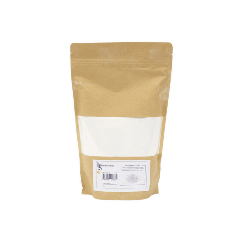 Pó Cerâmico Eco 1kg Branco Gesso - Cutxi Cutxi - Presentes Personalizados