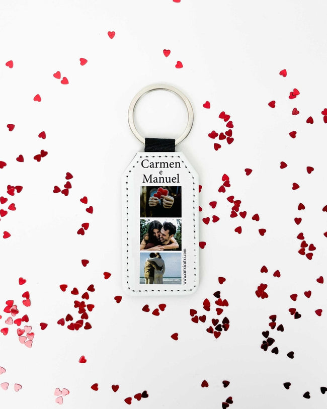 Porta Chaves personalizado com fotografias e nome - Presente Dia do Pai - Cutxi Cutxi - Presentes Personalizados