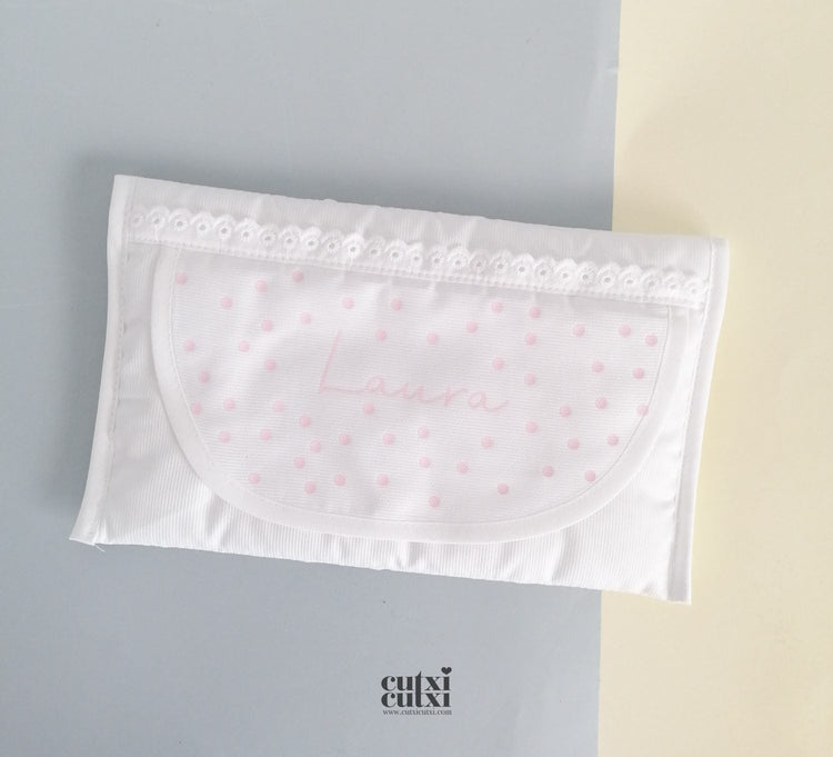Porta - toalhetes para bebé com nome - Cutxi Cutxi - Presentes Personalizados