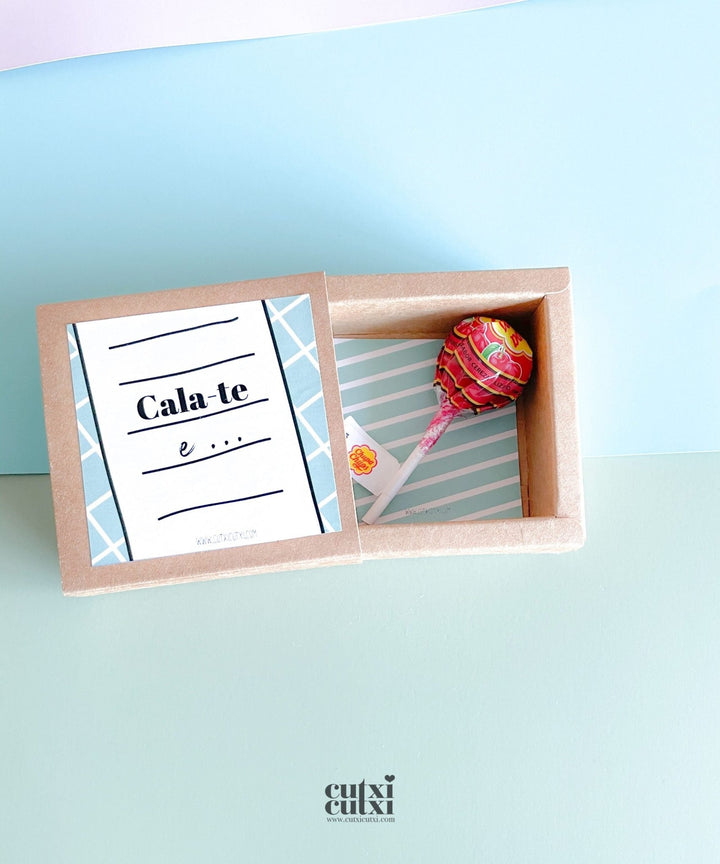 Postal EmCaixa Cala - te e... | Presente Dia dos Namorados - Cutxi Cutxi - Presentes Personalizados