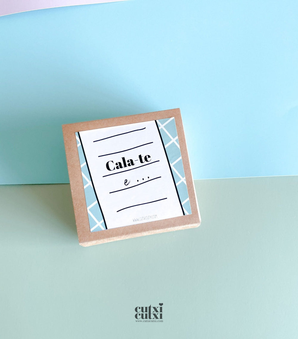 Postal EmCaixa Cala - te e... | Presente Dia dos Namorados - Cutxi Cutxi - Presentes Personalizados