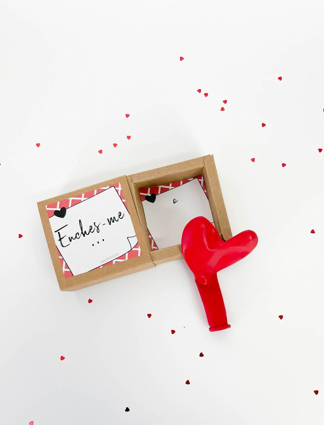 Postal EmCaixa Enches - me o Coração - Presente Namorados - Cutxi Cutxi - Presentes Personalizados