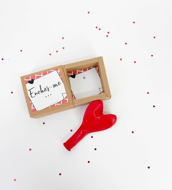 Postal EmCaixa Enches - me o Coração - Presente Namorados - Cutxi Cutxi - Presentes Personalizados