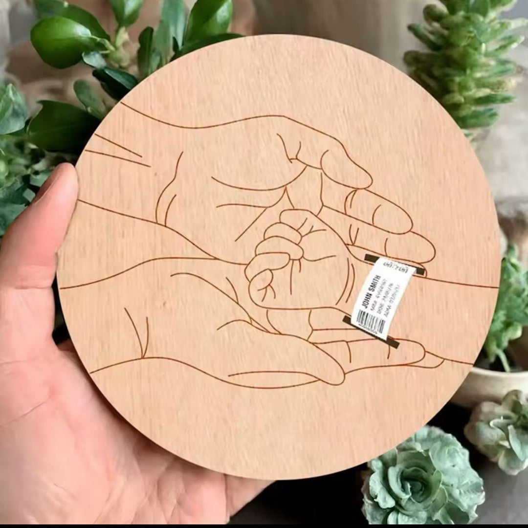 Placa Personalizada para Pulseira de Maternidade